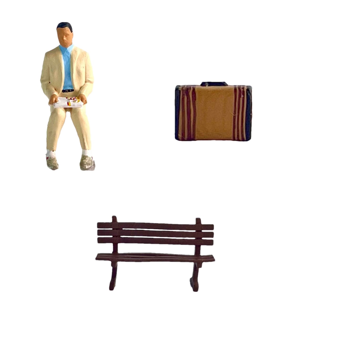 2PCS "Run Forest Run" 1/64 Mini Figure HO 1:64