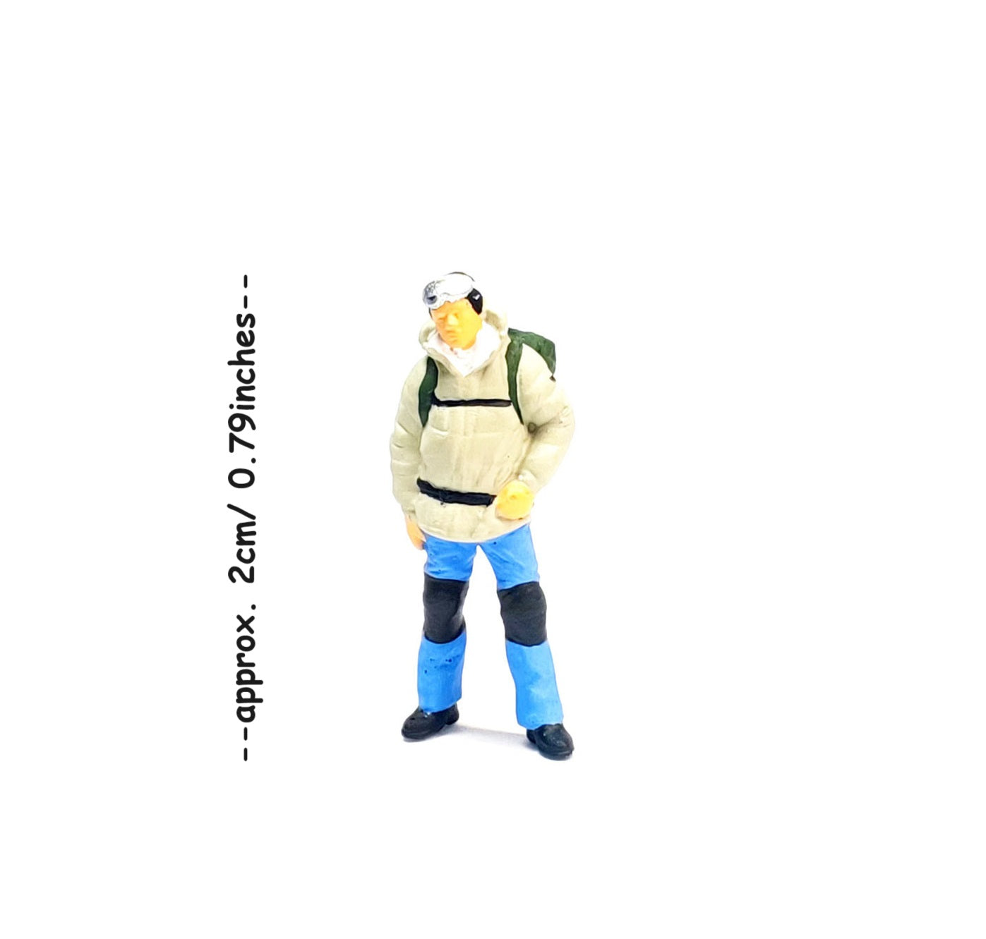 2PCS "Couple Mountaineer " 1/87 Mini Figure HO 1:87