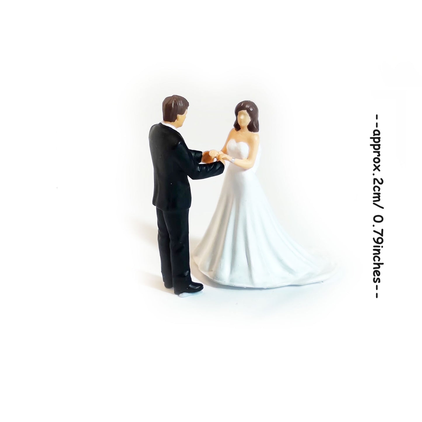 2PCS "The Big Day" 1/87 Mini Figure HO 1:87