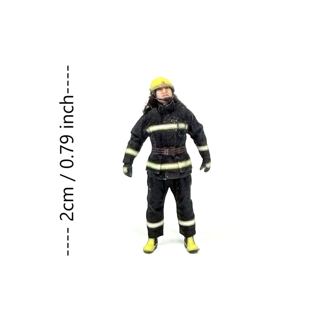 3PCS "The Fireman" 1/87 Mini Figure HO 1:87