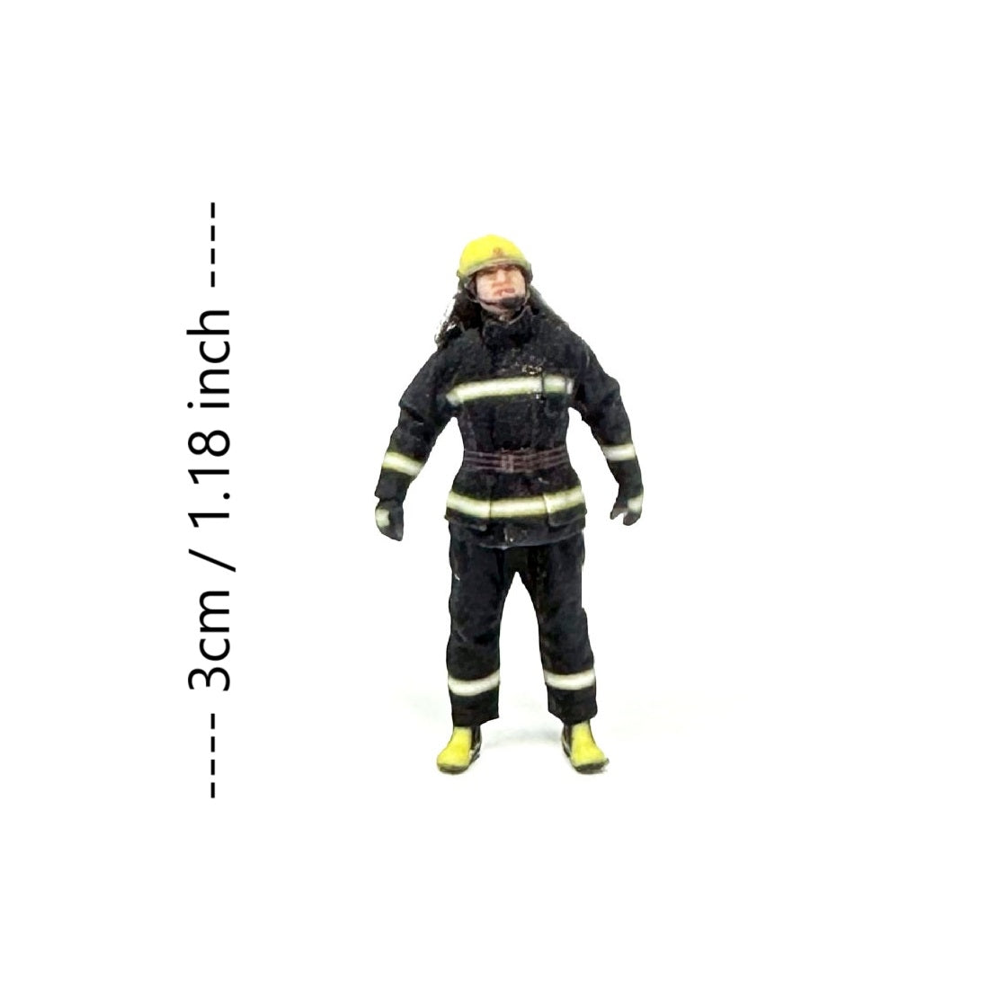 3PCS "The Fireman" 1/64 Mini Figure HO 1:64