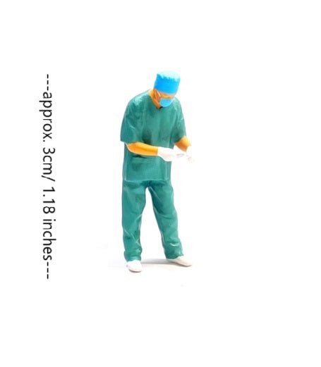 4PCS "The Surgery" 1/64 Mini Figure HO 1:64