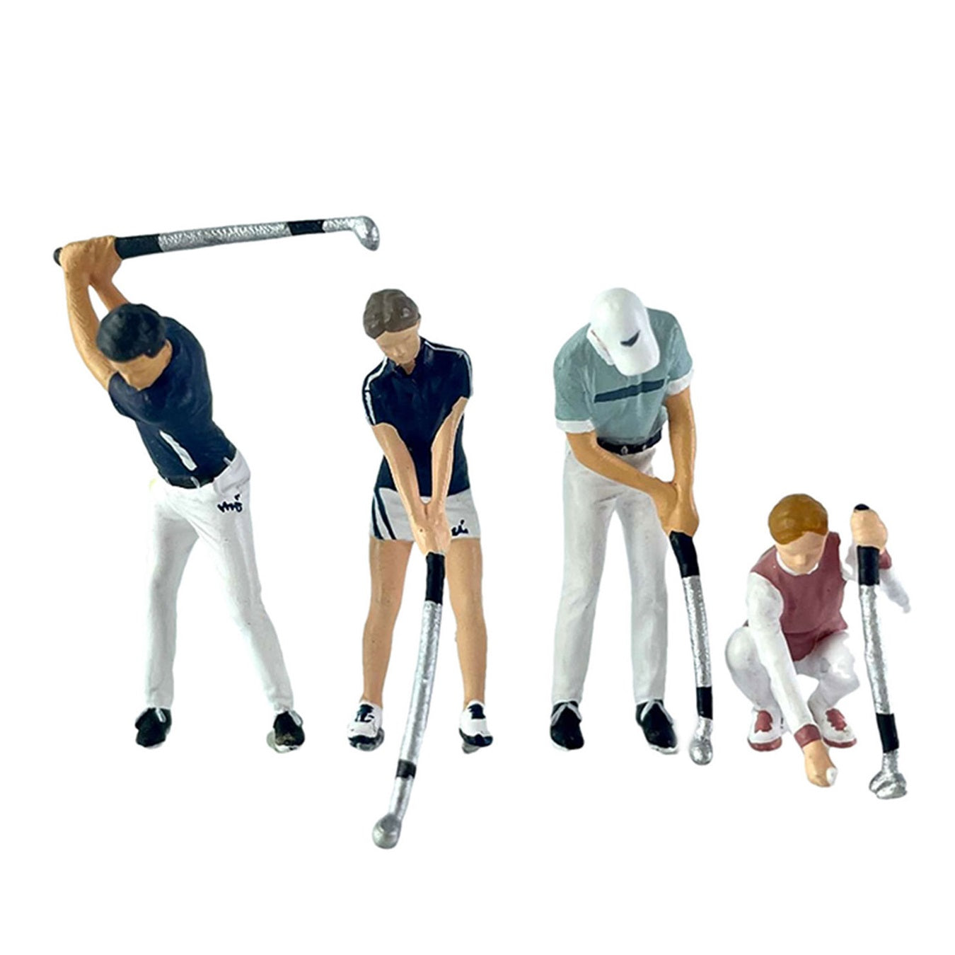 4PCS "The Golf Club" 1/64 Mini Figure HO 1:64