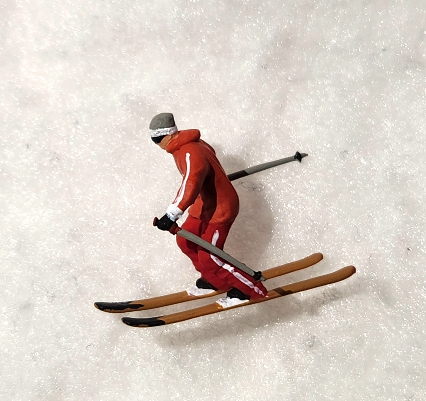 3PCS "Downhill Skiiing" 1/87 Mini Figure HO 1:87